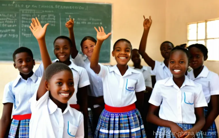 가나 내 프랑스어 사용 여부 - **Prompt 1: A Vibrant Ghanaian Classroom Embracing French**
A bright, clean, and modern classroo...